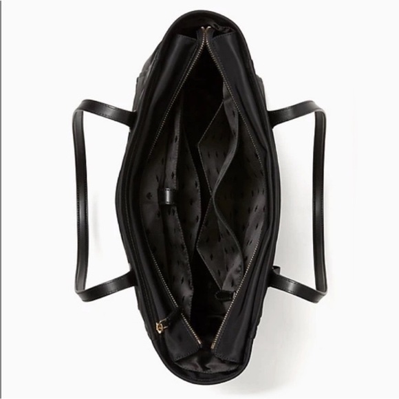 ♠️kate spade Chelsea Large Nylon Tote Bag, Black NWT - Picture 3 of 10